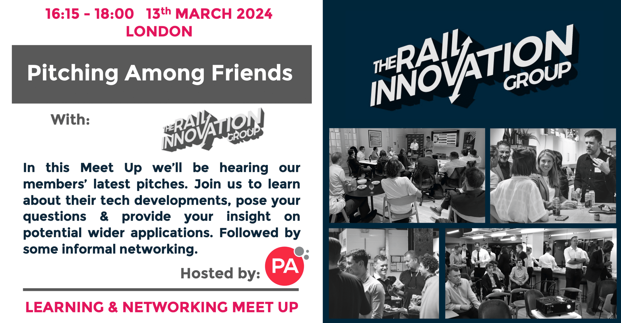 Rail Innovation Group Meet Up Pitching Among Friends - Ultimate Rail Calendar